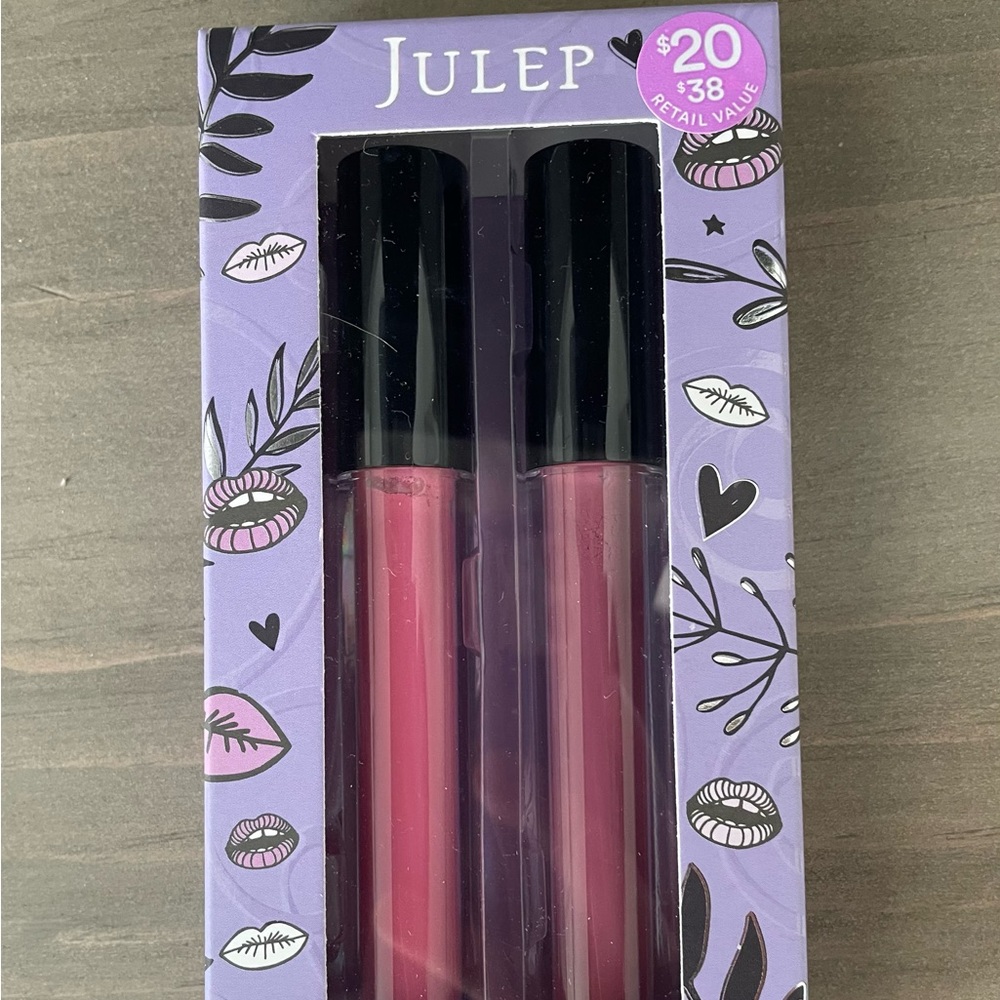 Julep Plush Kisses Hydrating Lip Gloss Duo in Plush Kisses - MSRP $38
